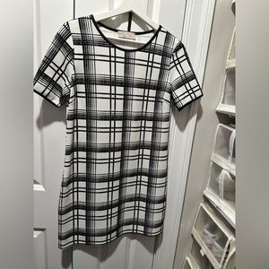 Black & white A-line dress